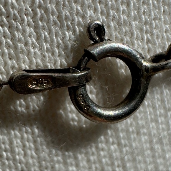 Vintage Custom 925 Silver ‘Bike’ Necklace - Picture 3 of 3